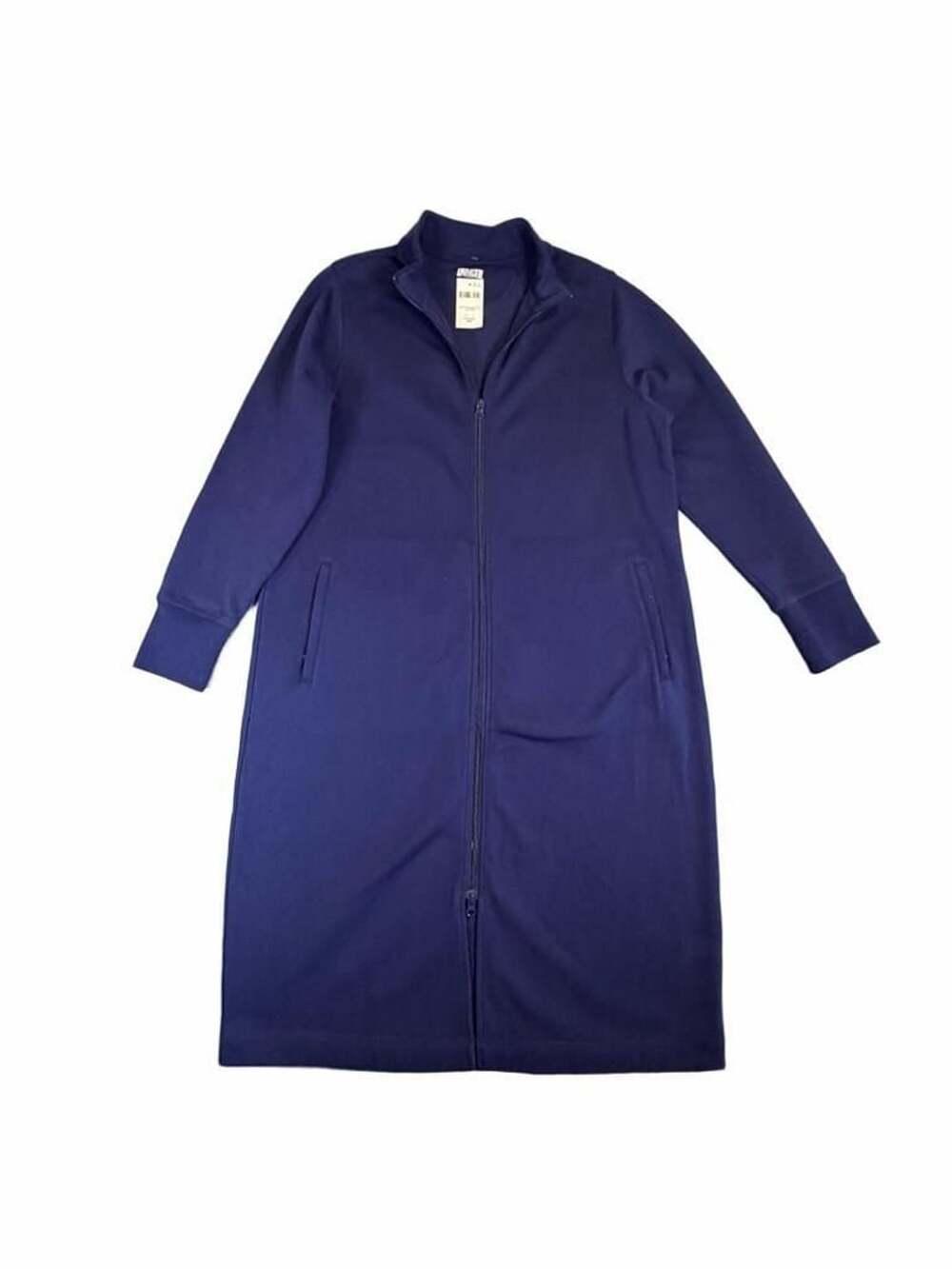 Duluth Trading Co. Souped-Up Fleece Zip Up Robe Size Medium NWT Navy